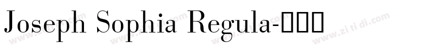 Joseph Sophia Regula字体转换